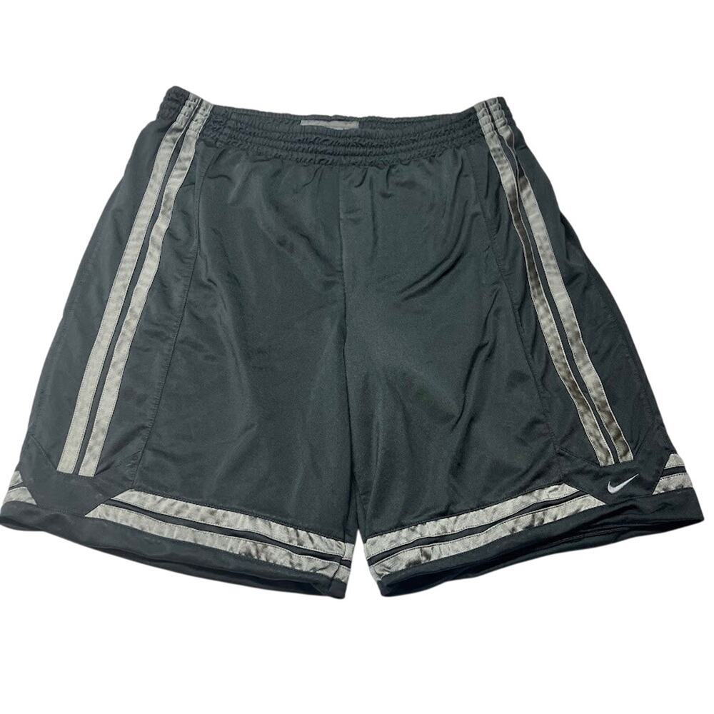 Nike Reversible Basketball Shorts Men's XL Black Silver Vintage Y2K